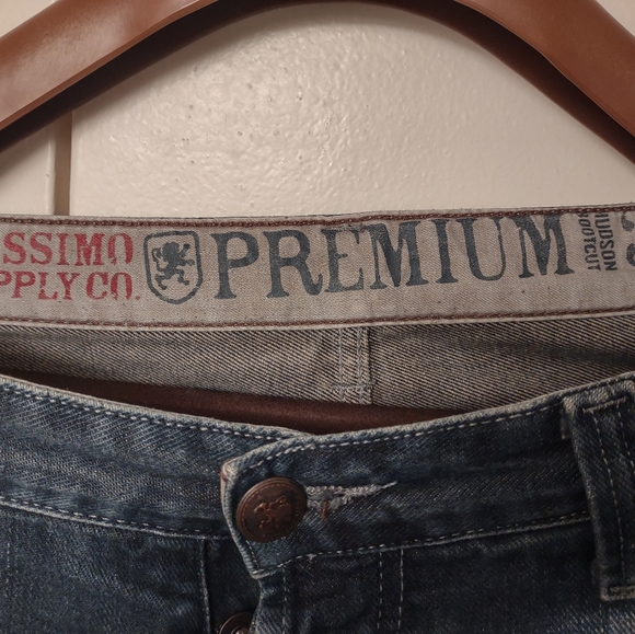 Mossimo Denim jeans, 34x34, dark wash w/ fade - Picture 2 of 12